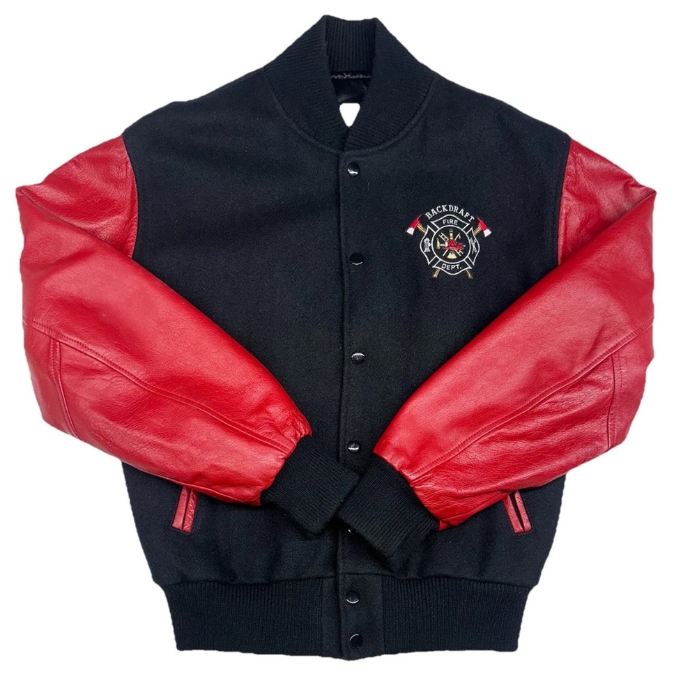 Universal studios Hollywood Vintage Jacket  Backdraft Dept Size Small Made Usa